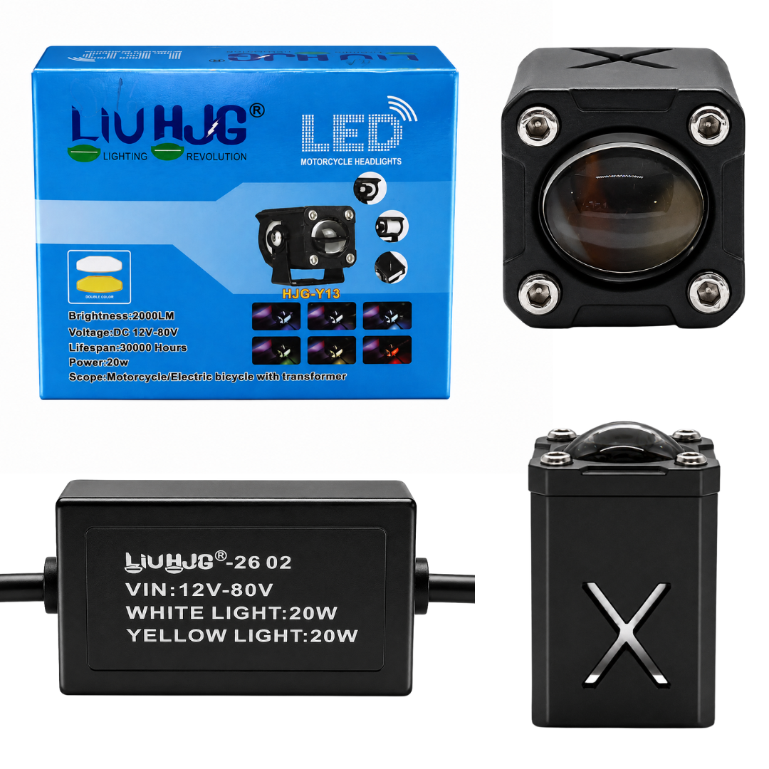 LIU HJG 20W Tiny Laser Cannon Single Lens LED Fog Light Unit with External Driver Box Available at Autopowerz