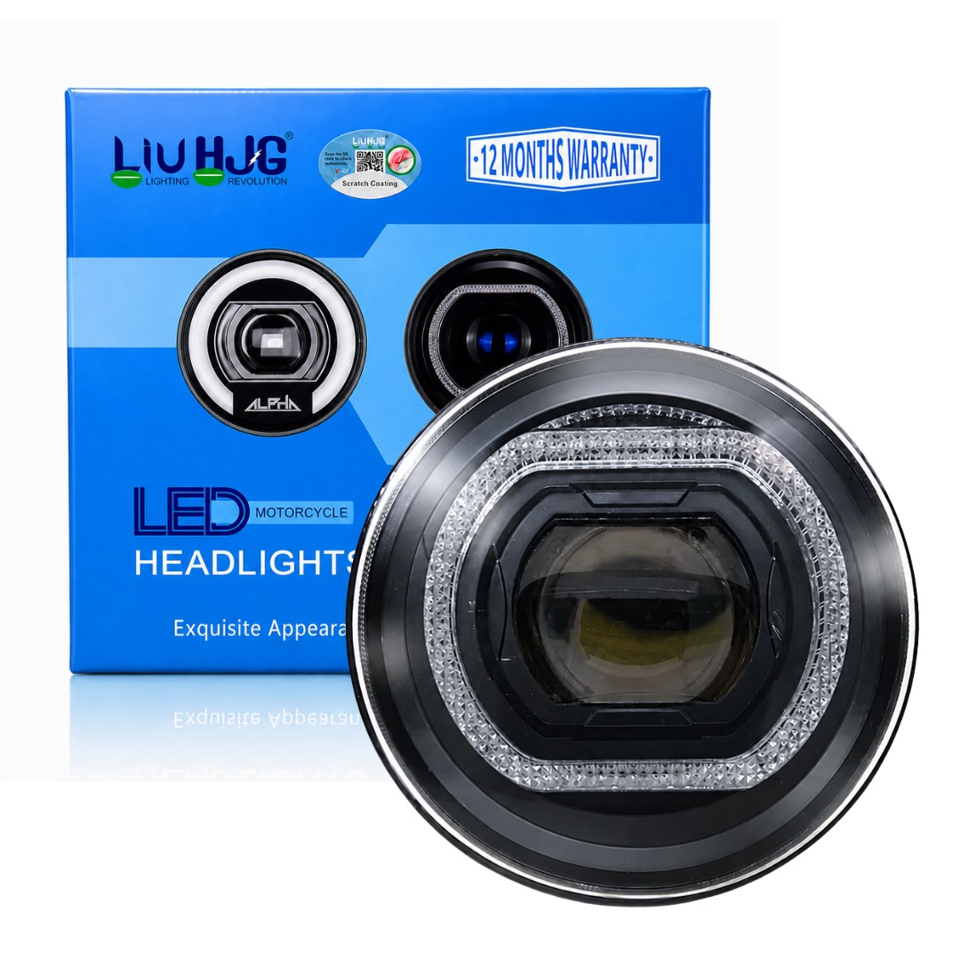 Autopowerz LIU HJG C-316 7 Inch 58W Round LED Headlight with Packaging and 12 Months Warranty