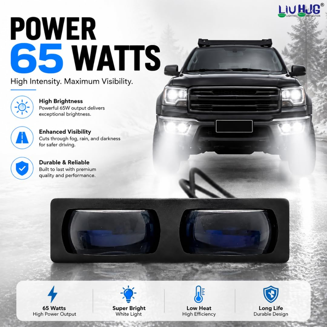 AUTOPOWERZ LIU HJG S102 65 Watts High Power Dual Lens Fog Light Installed on Vehicle Front