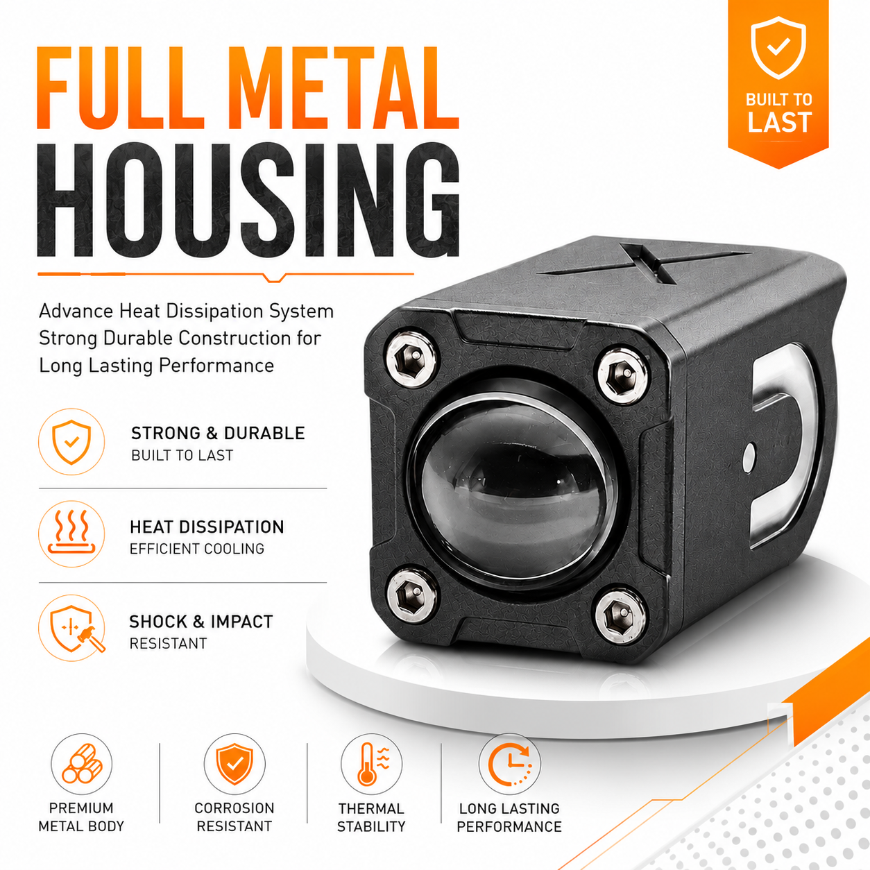 LIU HJG Full Metal Aluminum Housing Heat Dissipation System Shock and Impact Resistant Body