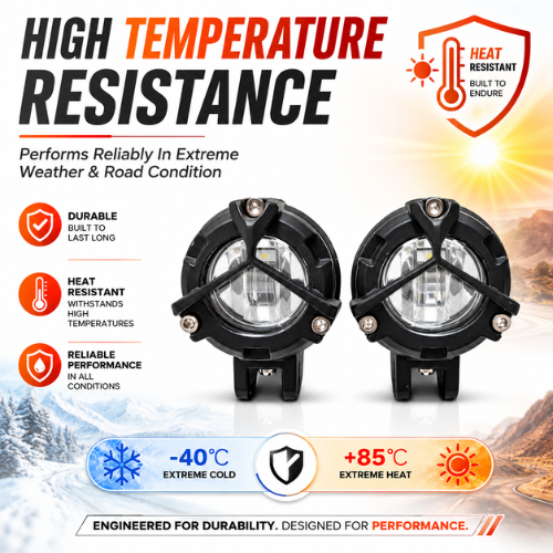 AUTOPOWERZ MC Top F20 Extreme Temperature Resistant -40C Cold to +85C Heat Proof LED Fog Light