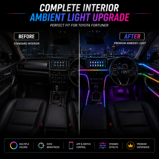 265 colors and multiple light modes demonstration including Static, Breathing, Strobe, and Gradient modes on XUV700 dashboard.