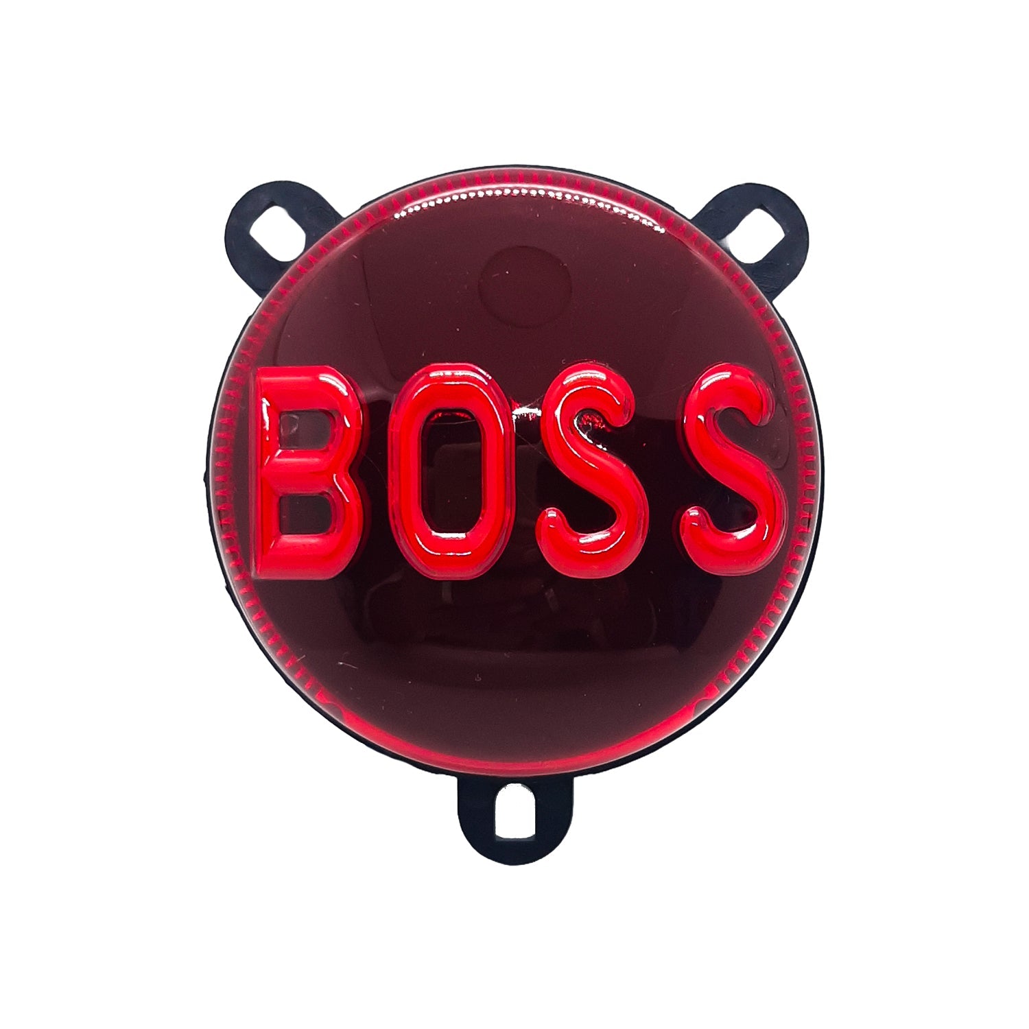 BOSS Logo Round Led Tail Light with Stable and Flash Mode Universal for All Bikes (Pack Of 1)