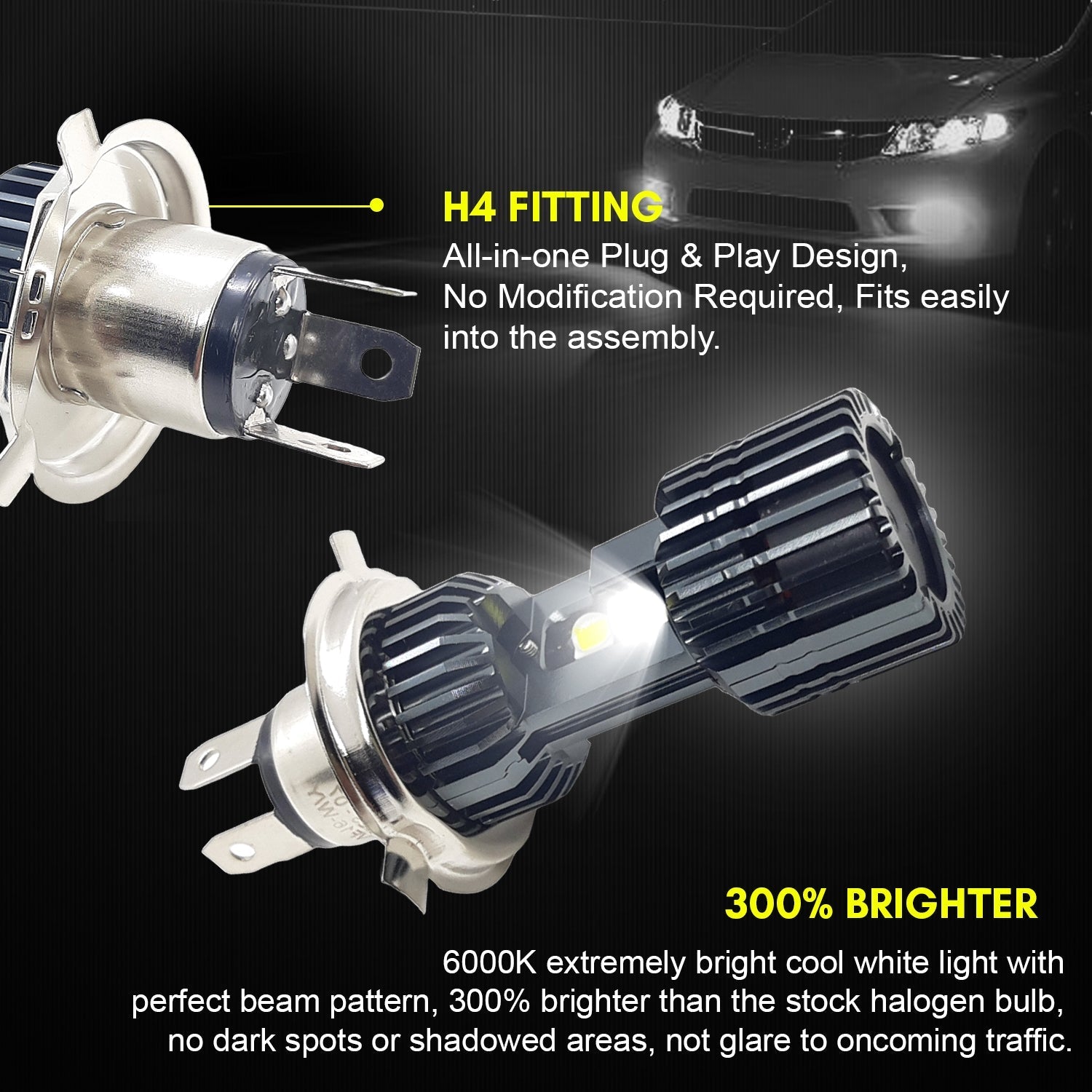 White headlight bulbs for bikes discount
