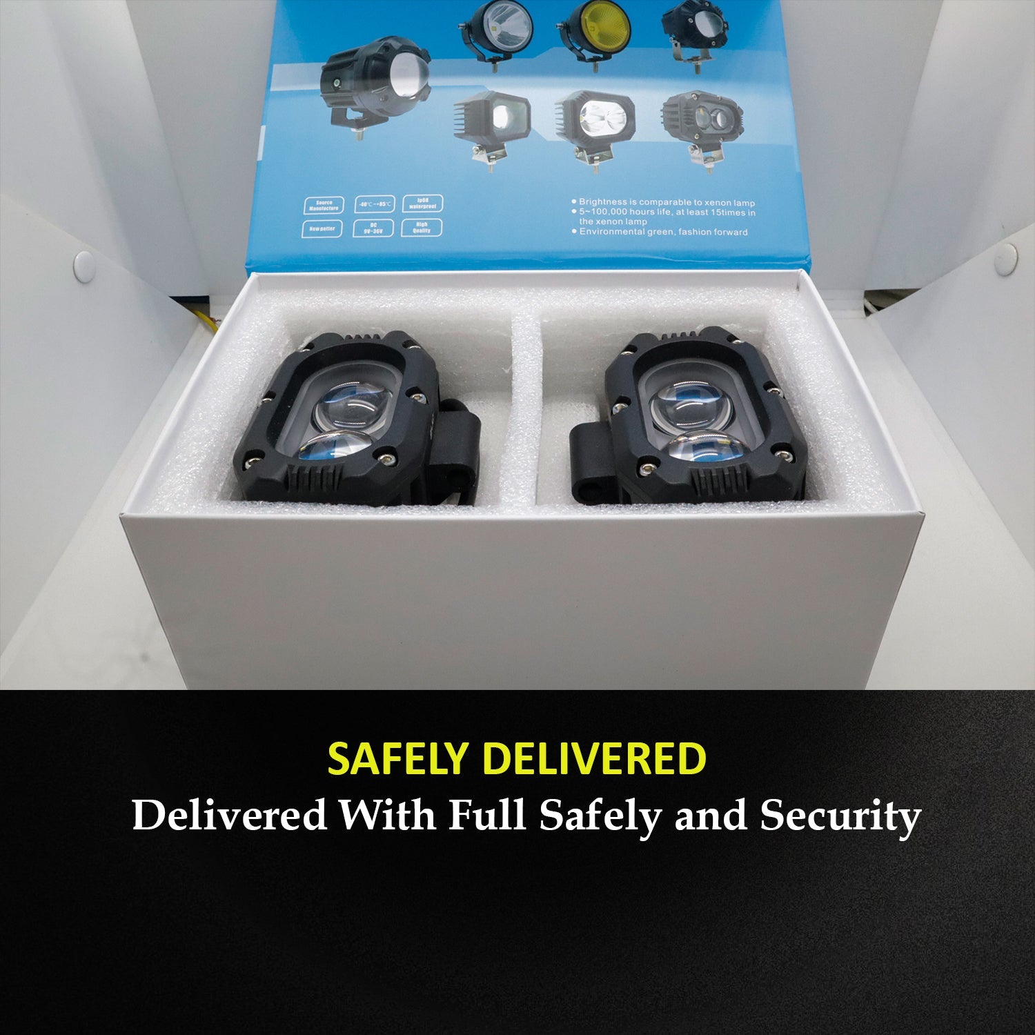 AUTOPOWERZ HJG LED  Pods Light 2PCS Spot Fog Lights 4inch 48W Spot Beam LED Work Lights for Motor SUV ATV Truck Boat Pack of 2 pcs