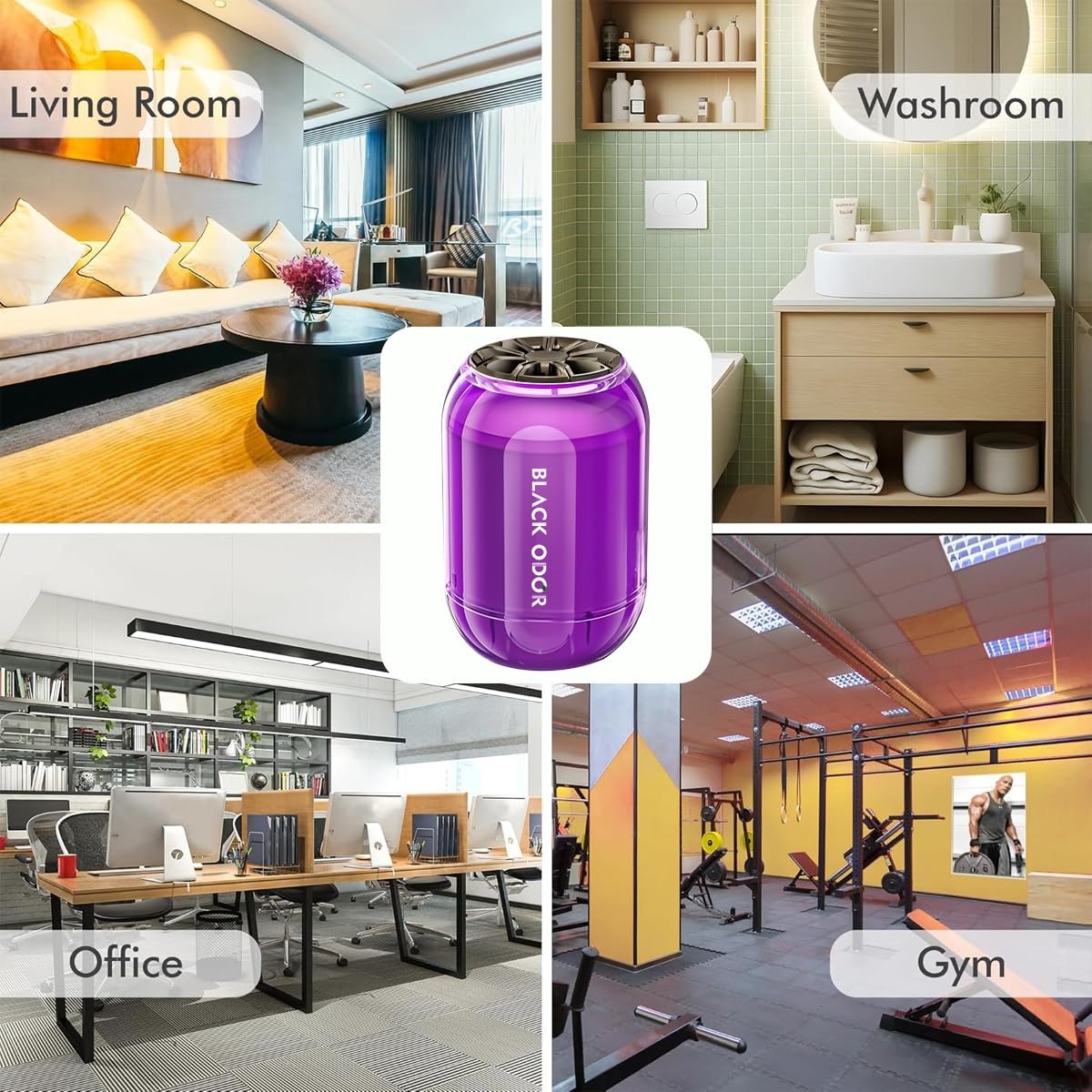 Black Odor Lavender car air freshener, BO-8 big size air freshener gel, long-lasting lavender fragrance for car, home and office, oil-based air freshener scent, natural gel air freshener 180g, premium car perfume lavender, room freshener for washroom and gym, BLACK ODOR BO-8 lavender scent, gel-based car air freshener