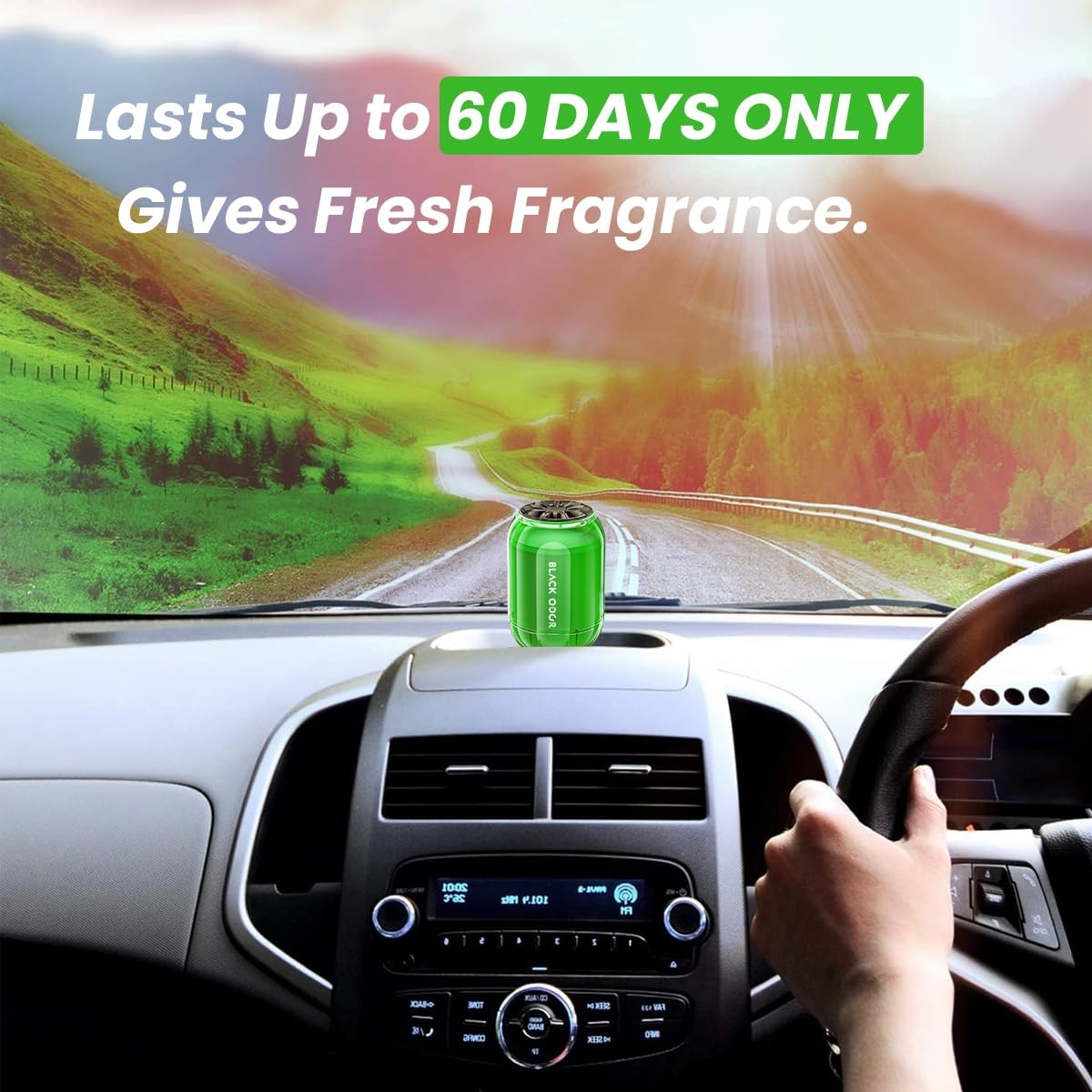 BLACK ODOR BO-8 Jasmine Car Air Freshener, big size 180g car air freshener, long-lasting jasmine fragrance air freshener, natural oil-based air freshener gel, remove bad odors car perfume, floral car perfume for dashboard, car home office air freshener, 60 days long-lasting air freshener, jasmine scent air freshener gel