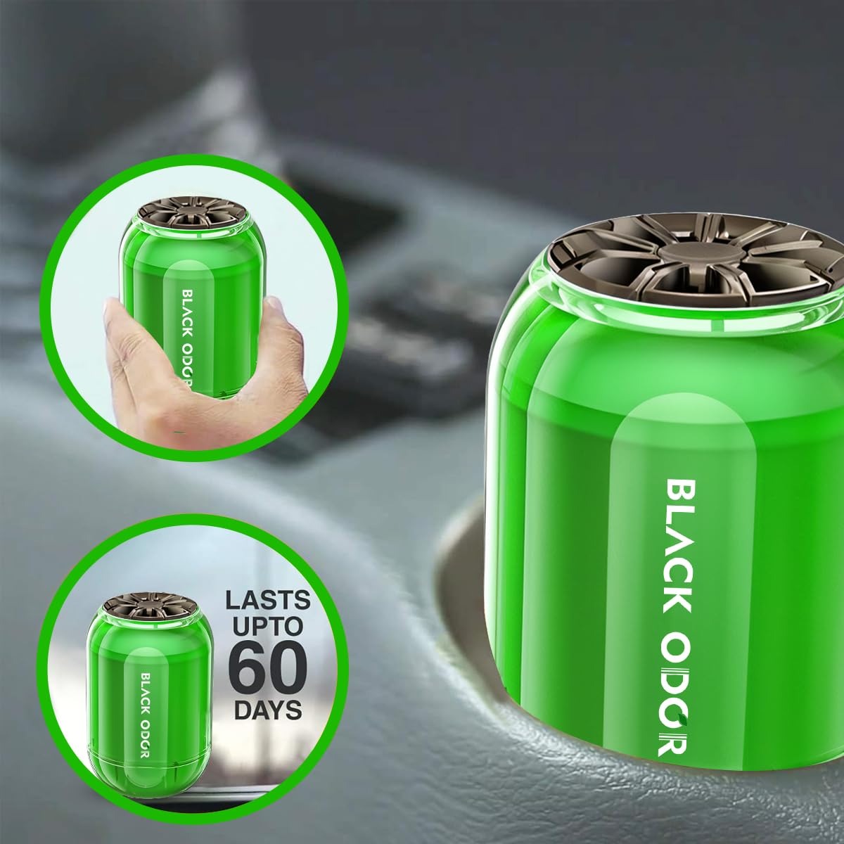 BLACK ODOR BO-8 Jasmine Car Air Freshener, big size 180g car air freshener, long-lasting jasmine fragrance air freshener, natural oil-based air freshener gel, remove bad odors car perfume, floral car perfume for dashboard, car home office air freshener, 60 days long-lasting air freshener, jasmine scent air freshener gel