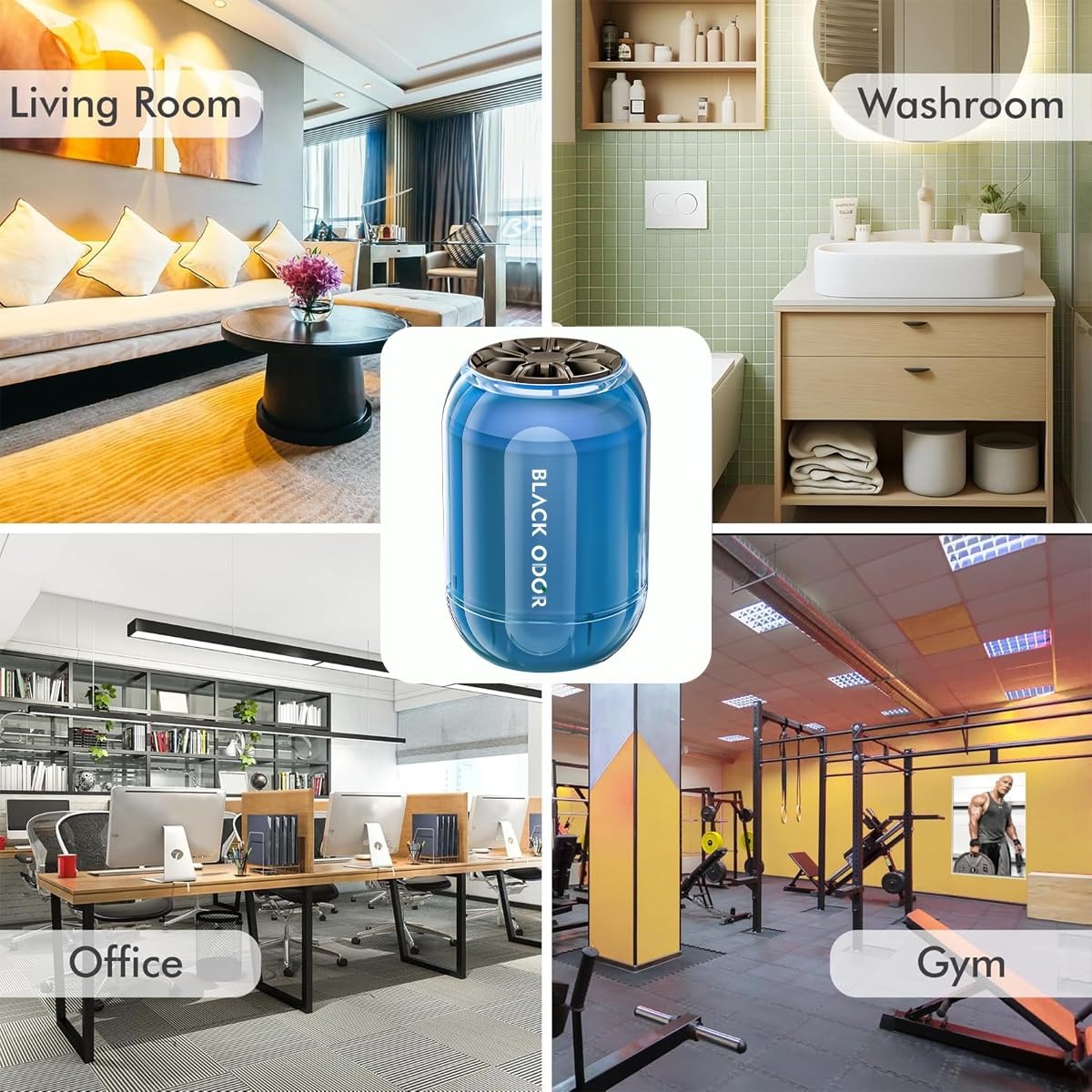 BLACK ODOR BO-8 Dream Car Air Freshener, big size 180g car air freshener, long-lasting dream fragrance air freshener, natural oil-based air freshener gel, remove bad odors car perfume, premium car dashboard perfume, car home office air freshener