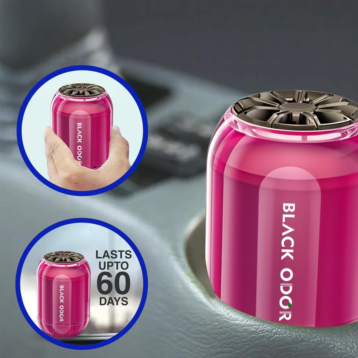 BLACK ODOR BO-8 Rose Dew Car Air Freshener, big size 180g car air freshener, long-lasting rose fragrance air freshener, natural oil-based air freshener gel, remove bad odors car perfume, floral car air freshener for dashboard, car home office air freshener, 60 days long-lasting air freshener, rose dew scent gel air freshener,