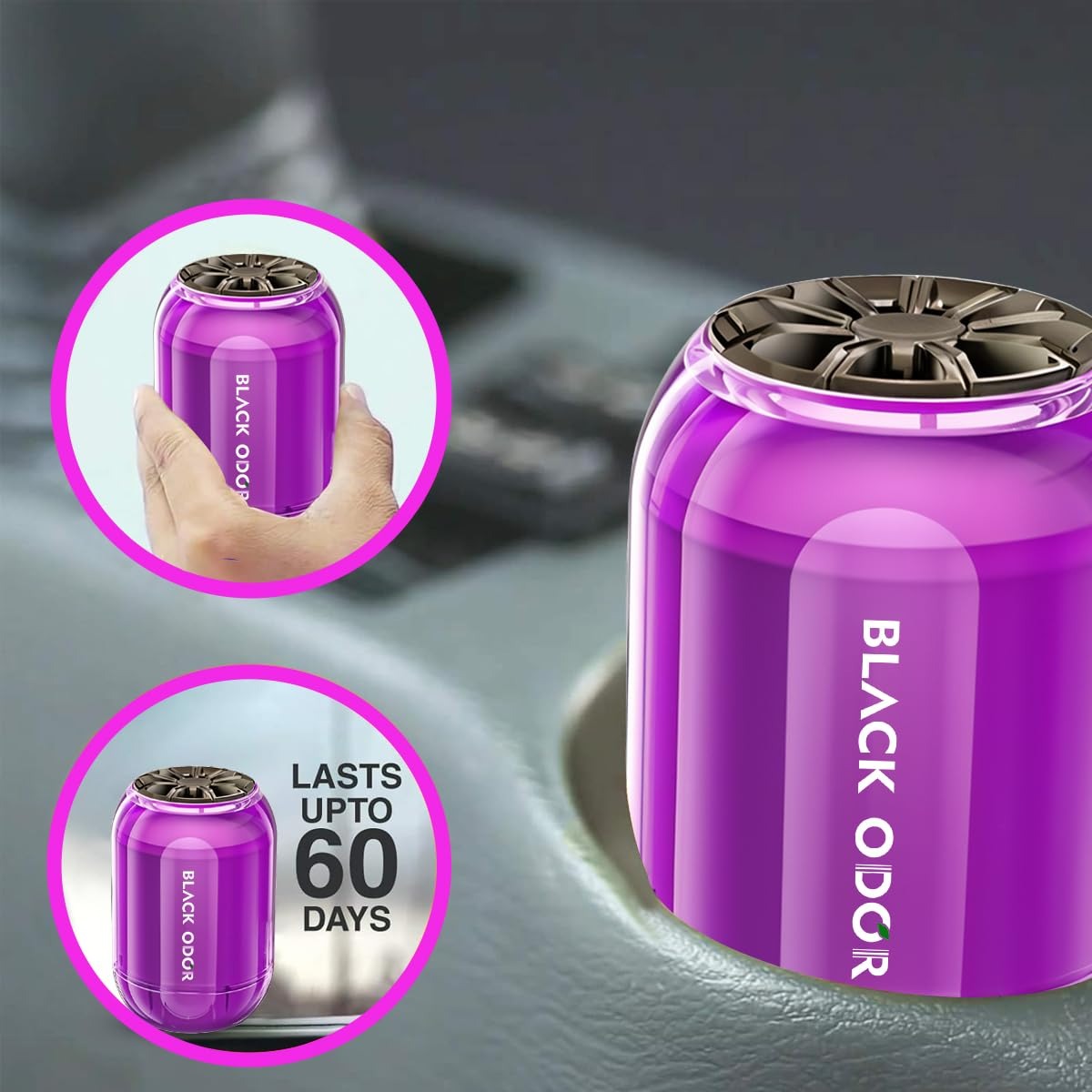 BLACK ODOR BO-8 White Musk Car Air Freshener, big size 180g car air freshener, long-lasting white musk fragrance air freshener, natural oil-based air freshener gel, premium white musk car perfume, car home office air freshener, 60 days long-lasting air freshener, white musk scent gel air freshener, gel type air freshener for car, non-hanging white musk car perfume, BLACK ODOR air freshener for room and vehicle, fresh and clean musk fragrance for car interior, essential oil-based white musk air freshener