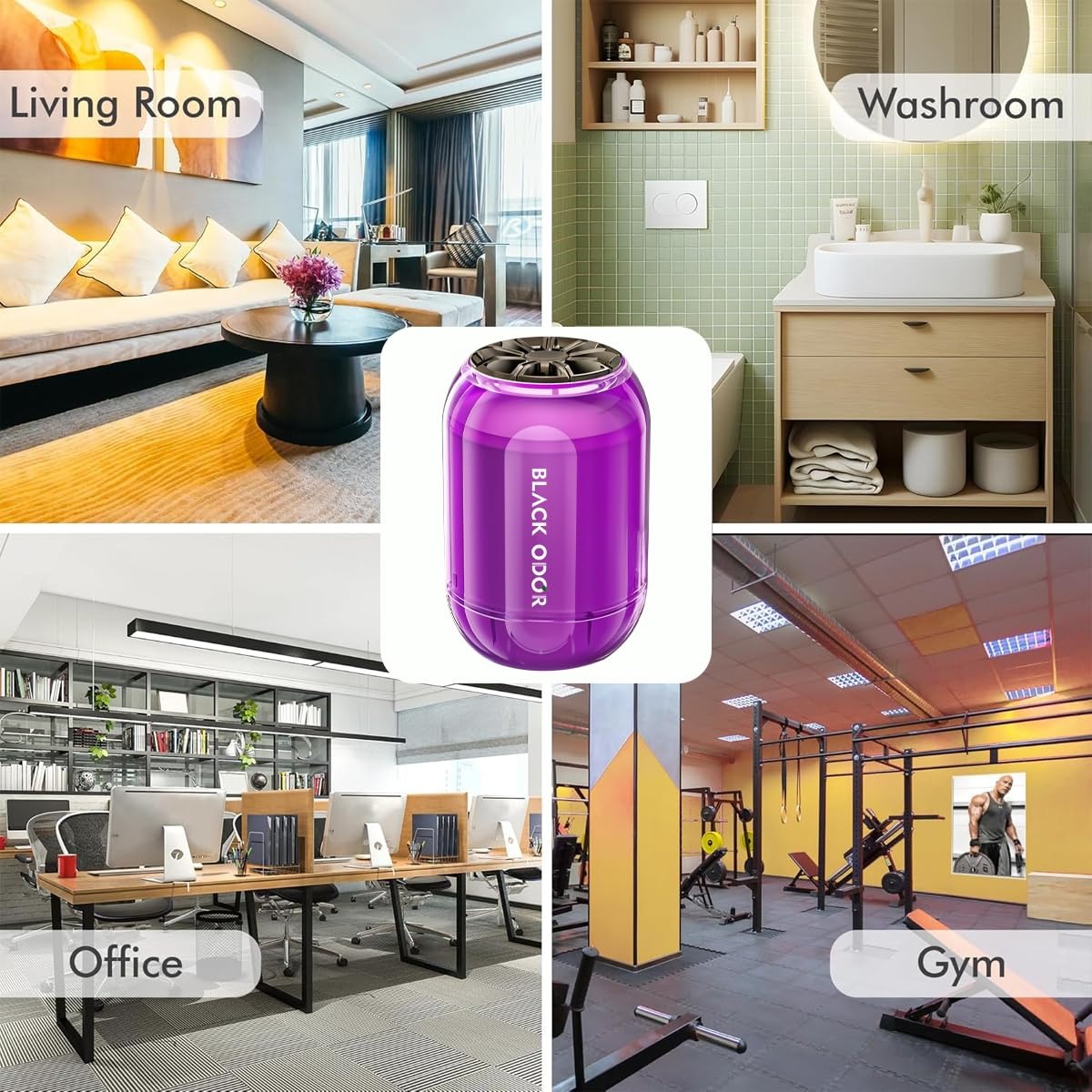 BLACK ODOR BO-8 White Musk Car Air Freshener, big size 180g car air freshener, long-lasting white musk fragrance air freshener, natural oil-based air freshener gel, premium white musk car perfume, car home office air freshener, 60 days long-lasting air freshener, white musk scent gel air freshener, gel type air freshener for car, non-hanging white musk car perfume, BLACK ODOR air freshener for room and vehicle, fresh and clean musk fragrance for car interior, essential oil-based white musk air freshener