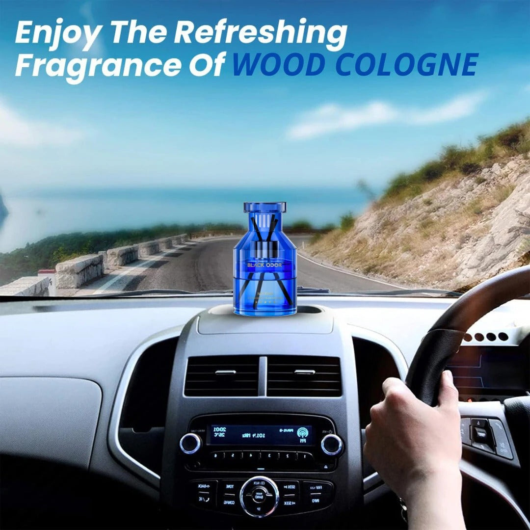 Black Odor Wood Cologne air freshener, BO-12 woody fragrance car freshener, natural long-lasting air freshener, wood cologne scent for car home office, premium car air freshener gel, masculine fragrance air freshener, oil-based car perfume, compact room and car freshener, deodorizer with wood cologne aroma, Black Odor BO-12 fragrance, multi-purpose air freshener for vehicle and home, long-lasting woody scent freshener.