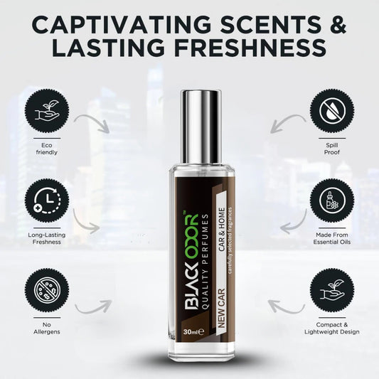 New car scent air freshener, BLACK ODOR BO-34 car freshener, natural car perfume spray, long-lasting new car fragrance, authentic new car smell, BO-34 BLACK ODOR freshener, car interior air freshener, odor eliminator spray for cars, new car aroma spray, premium car air freshener, dashboard freshener spray, BLACK ODOR new car scent, fresh car fragrance spray, vehicle interior scent spray, natural air freshener for car.