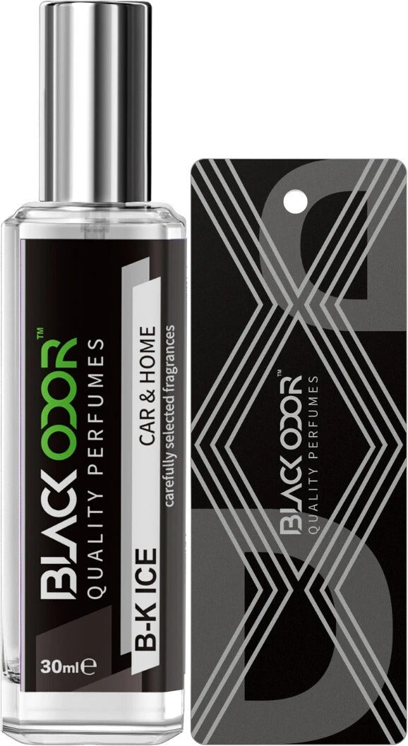 Black Ice car air freshener, BLACK ODOR BO-34 freshener spray, natural car fragrance spray, long-lasting car perfume, bold car scent spray, refreshing car air freshener, odor eliminator for car, BLACK ODOR Black Ice fragrance, car interior freshener spray, premium car deodorizer, cool scent car freshener, dashboard air freshener spray, BO-34 BLACK ODOR spray, strong car fragrance, natural car freshener mist