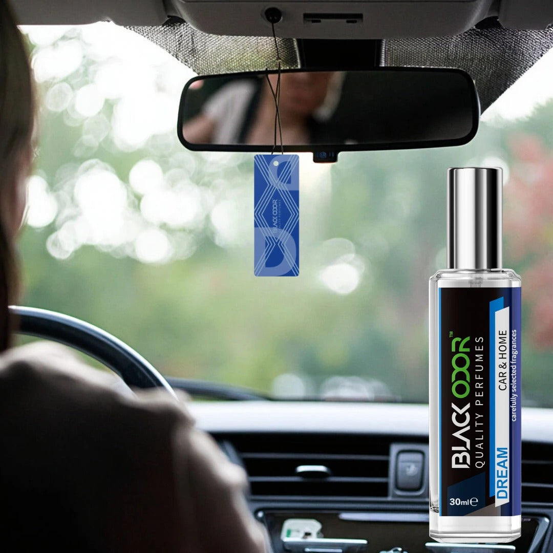 Experience a dreamy drive with BLACK ODOR BO-34 Dream Car Freshener Spray. Infused with a natural and long-lasting formula, this air freshener fills your car with a bold, refreshing fragrance that instantly uplifts your mood. Perfect for daily use, it effectively eliminates odors and leaves your vehicle smelling clean, vibrant, and invigorating. A must-have for a fresh and luxurious ride every time