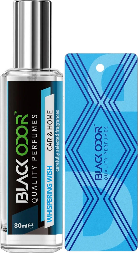 Whispering Wish car air freshener, BLACK ODOR BO-34 freshener spray, natural car perfume, long-lasting car fragrance spray, bold and refreshing car scent, premium car deodorizer, car interior freshener spray, odor eliminator for car, BLACK ODOR Whispering Wish fragrance, car dashboard air freshener, luxury car freshener spray, soothing car aroma, daily use car air freshener, fresh car scent spray, BO-34 BLACK ODOR air freshener.
