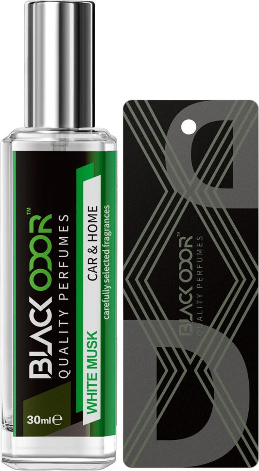White Musk car air freshener, BLACK ODOR BO-34 spray, natural car fragrance, long-lasting car perfume, bold musk scent for car, refreshing car air freshener, premium car deodorizer spray, car interior odor eliminator, luxury musk car scent, WHITE MUSK car perfume spray, dashboard air freshener, BO-34 BLACK ODOR air freshener, natural car aroma spray, smooth musk fragrance for cars, everyday car freshener spray.