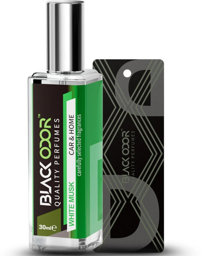 White Musk car air freshener, BLACK ODOR BO-34 spray, natural car fragrance, long-lasting car perfume, bold musk scent for car, refreshing car air freshener, premium car deodorizer spray, car interior odor eliminator, luxury musk car scent, WHITE MUSK car perfume spray, dashboard air freshener, BO-34 BLACK ODOR air freshener, natural car aroma spray, smooth musk fragrance for cars, everyday car freshener spray.