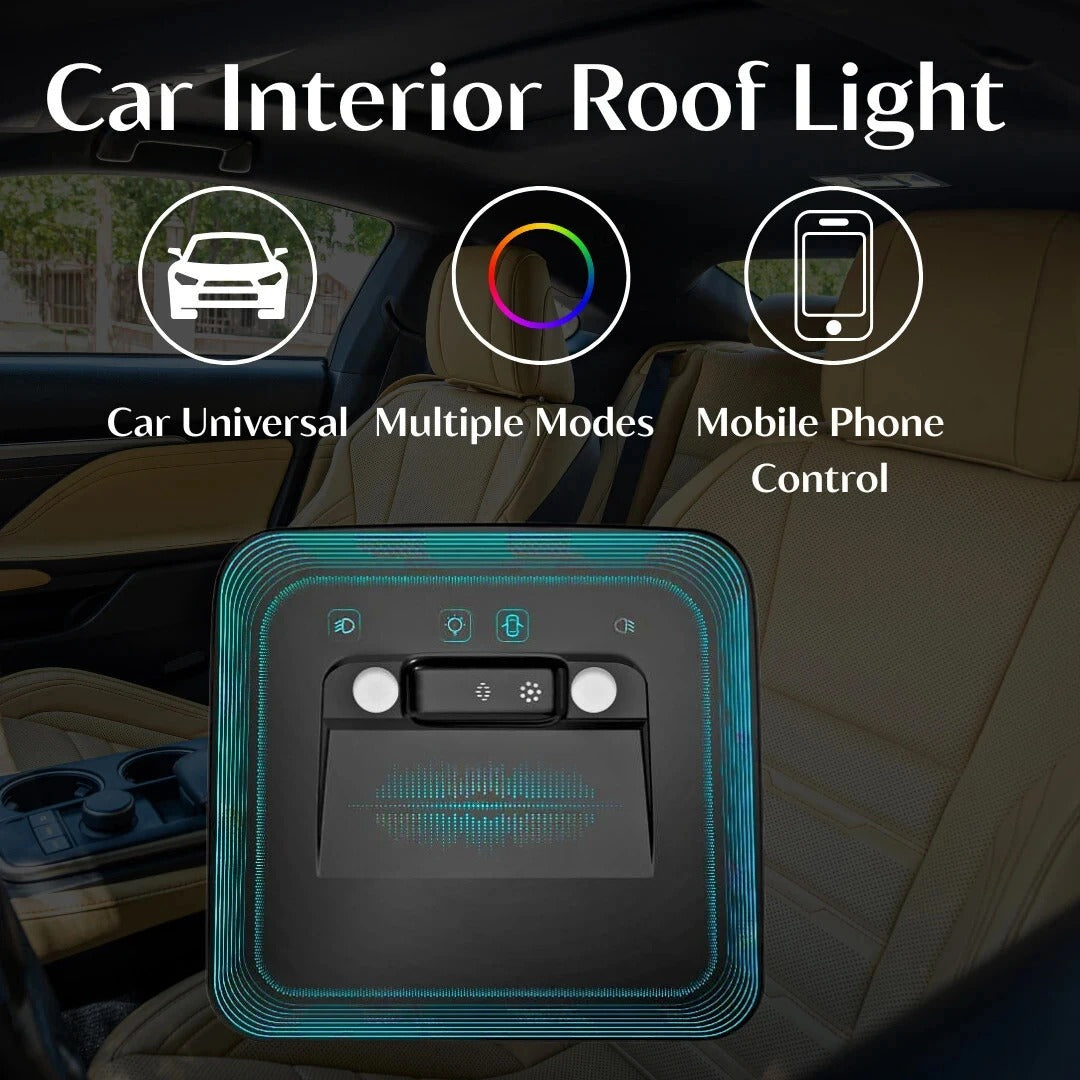 Car LED roof light, car cabin reading light, RGB LED roof panel, universal car LED light, reading lamp for car interior, multicolor LED cabin light, car interior RGB light, LED dome light with reading feature, RGB mood light for car, car LED ceiling light, universal fit car LED lamp, ambient RGB light for vehicles, LED reading panel for car, interior car roof RGB lighting