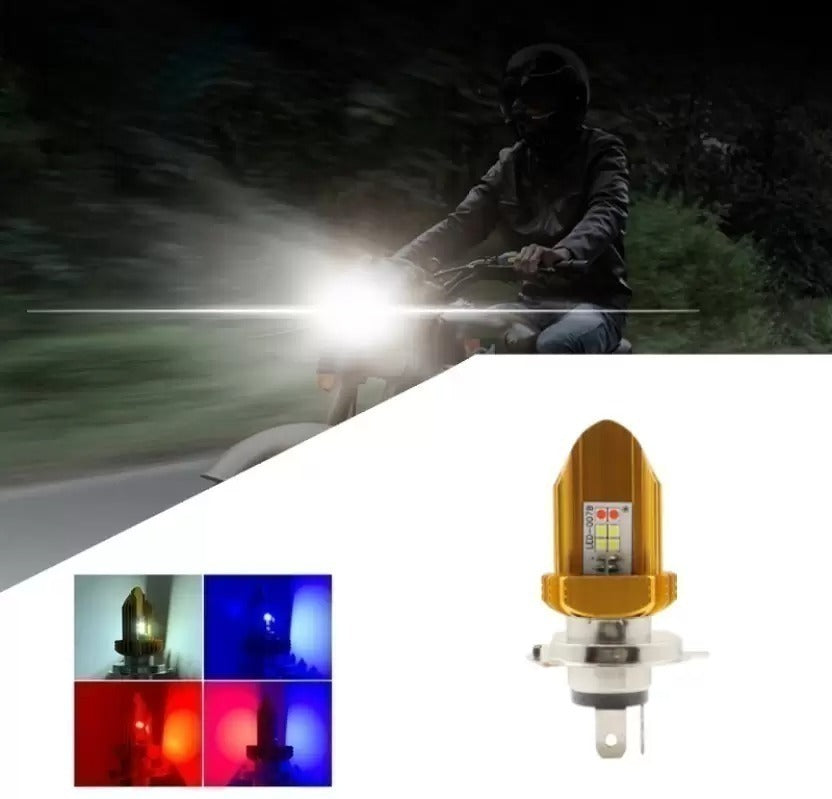 H4 Fitting White Red Blue 30W DC 8V 48V Headlight Bulb for Bike an