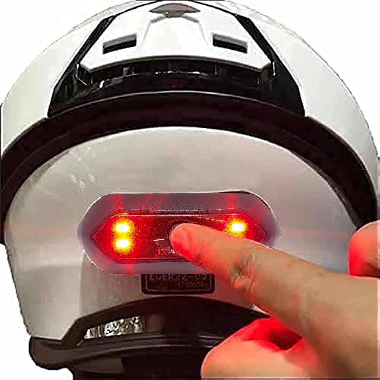 USB Rechargeable Motorcycle/Bicycle Helmet Light Front/Rear Motorcycle Helmet Night Warning Light (Pack of 1)
