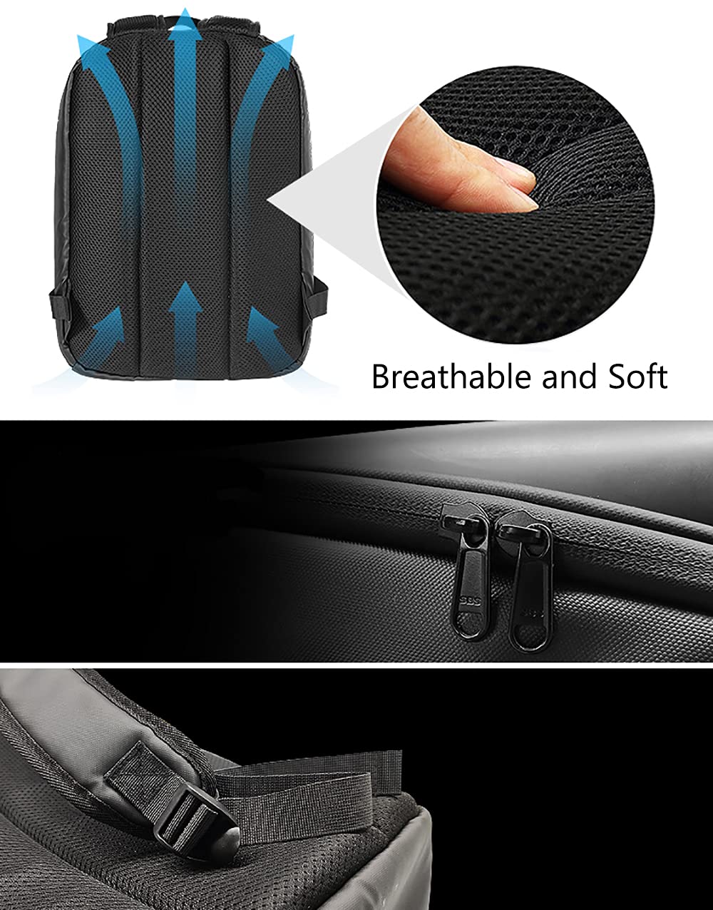 Backpack With LED Color Screen Custom Display APP Operated Waterproof,