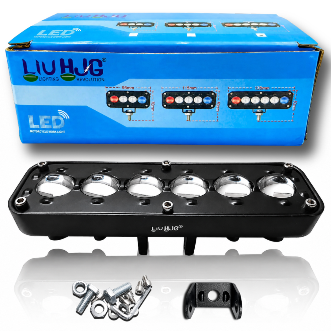 LIU HJG H-6 Lens 30W 6 LED fog light unit with retail box and mounting hardware sold by authorized seller Autopowerz.