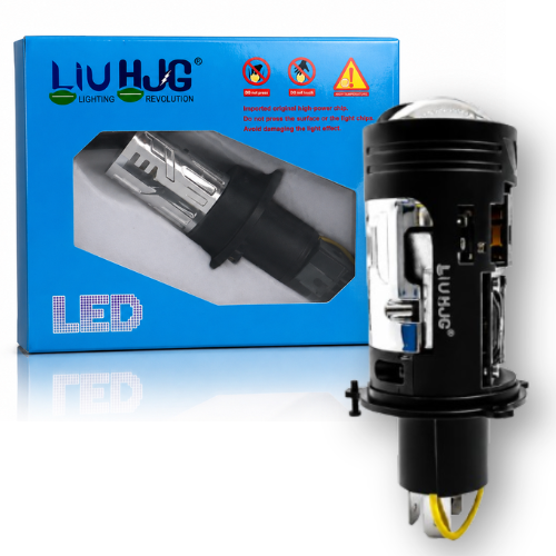 LIU HJG N18 50W H4 LED projector lens bulb with official factory retail box sold by authorized seller Autopowerz.