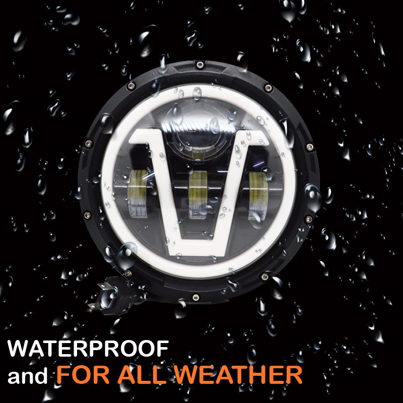 7 Inch Dual Color with DRL LED Headlight