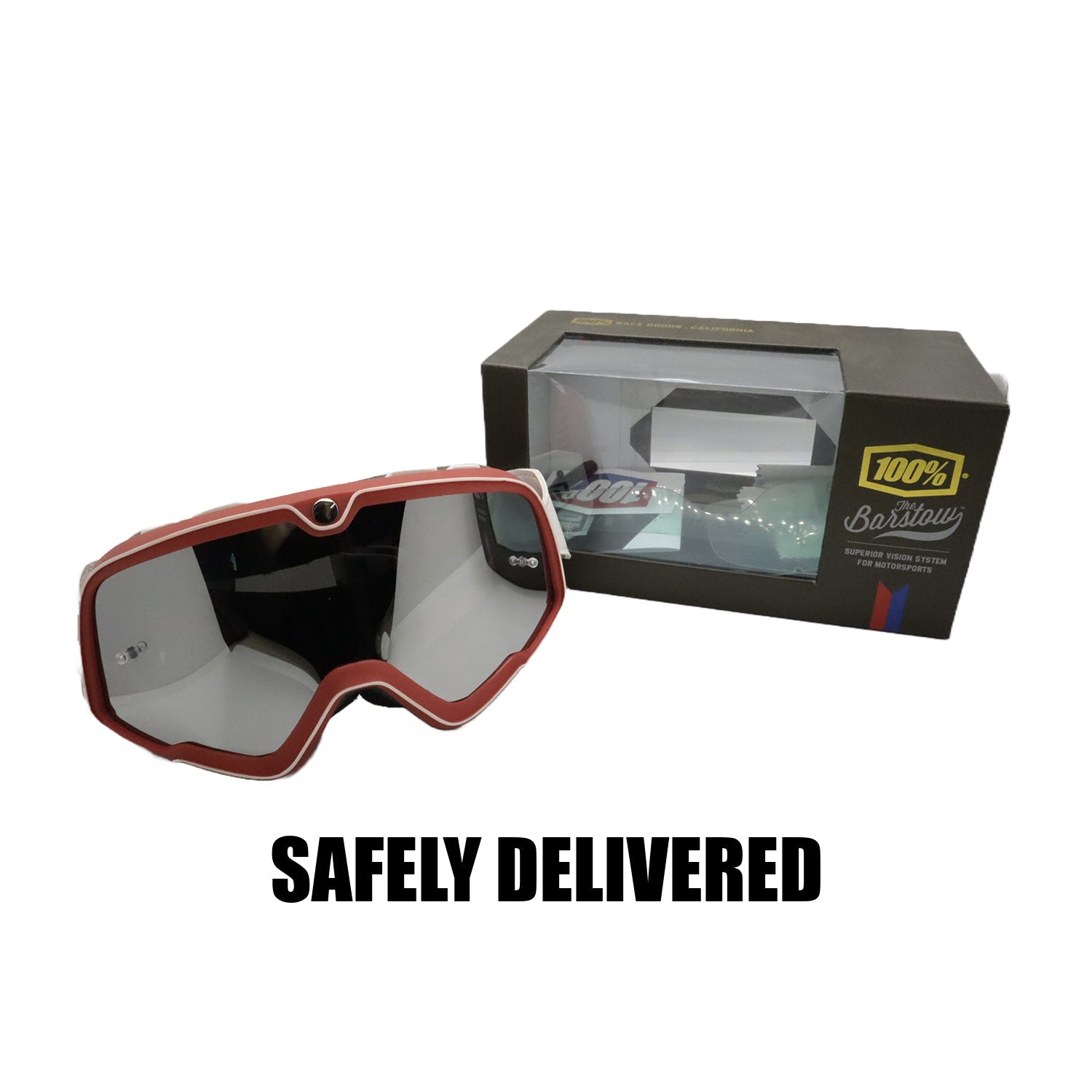 AUTOPOWERZ 100% BARSTOW® Goggle SUPERIOR VISION SYSTEM FOR RIDERS & MOTORSPORTS