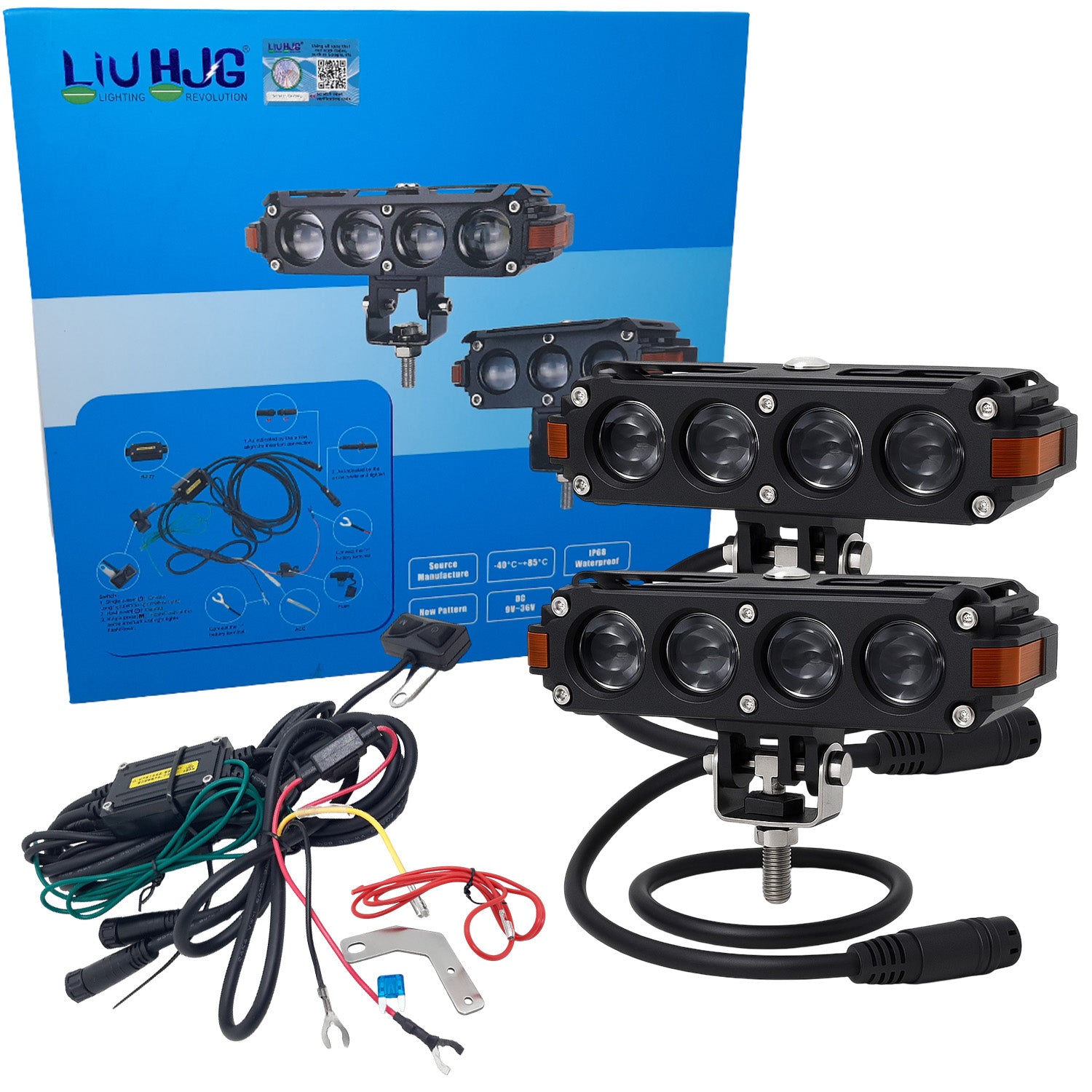 liu hjg future eye fog light, liu hjg official website, yellow/white led fog light, car fog light, bike fog light