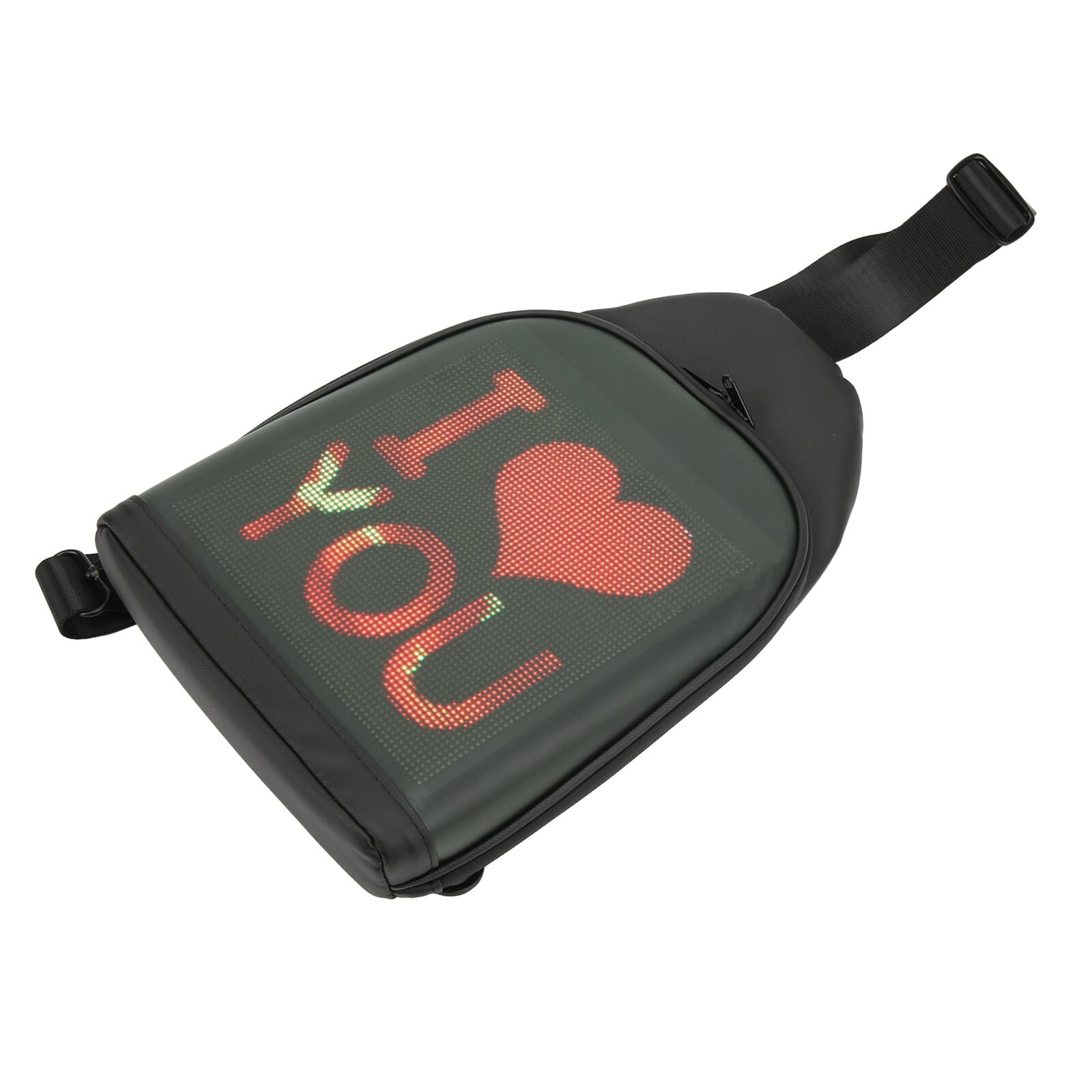 LED Display Adjustable Sling Backpack 10.5inch Multiple Pockets Waterproof Sling Fully App Control  (Pack of 1)