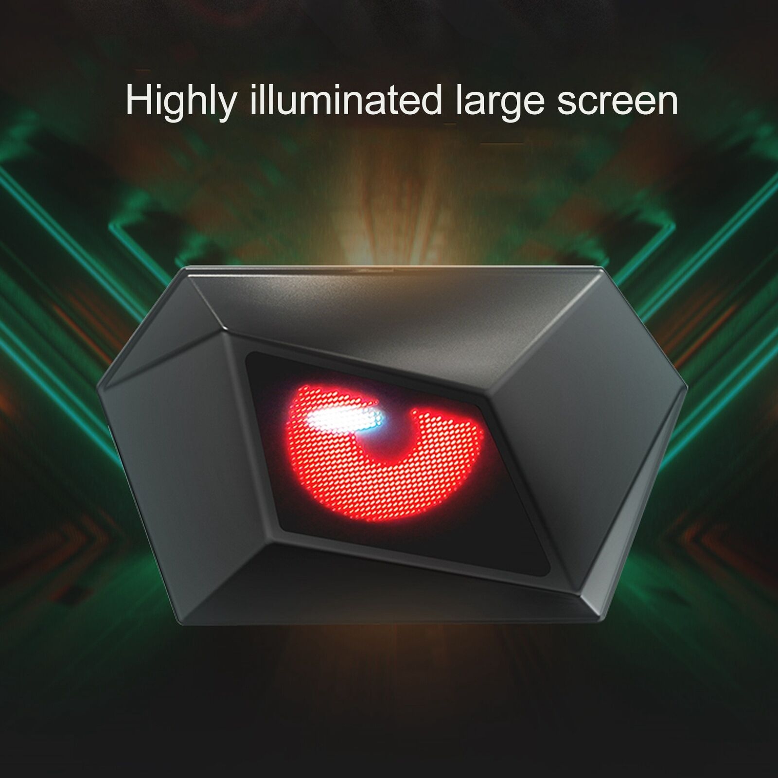 LED Display Backpack With APP Control Waterproof Adjustable Shoulder Strap With USB (Pack of 1)