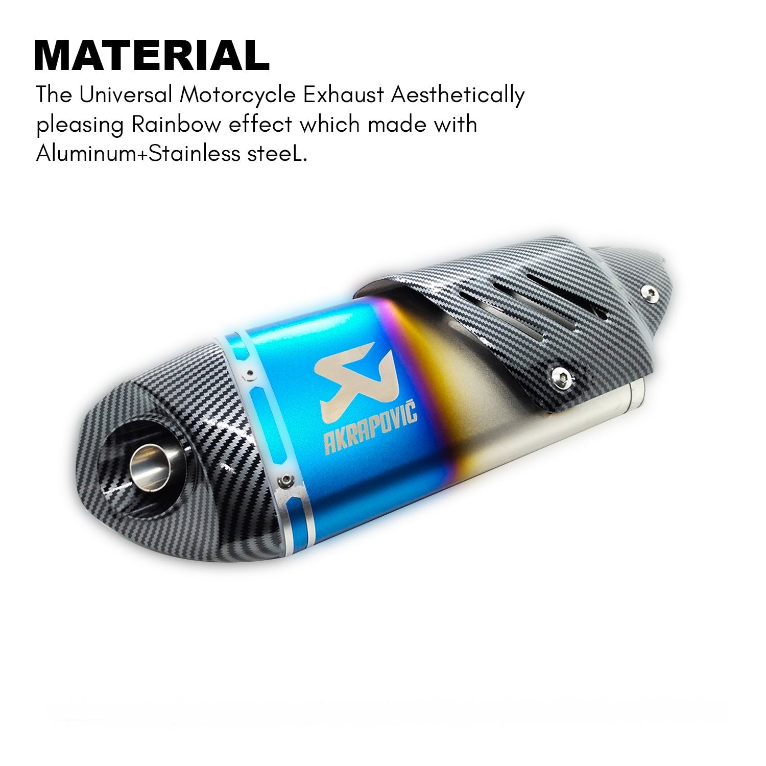 Akrapovic Motorcycle Universal Racing Exhaust for Yamaha R15v3 v2 v1 M