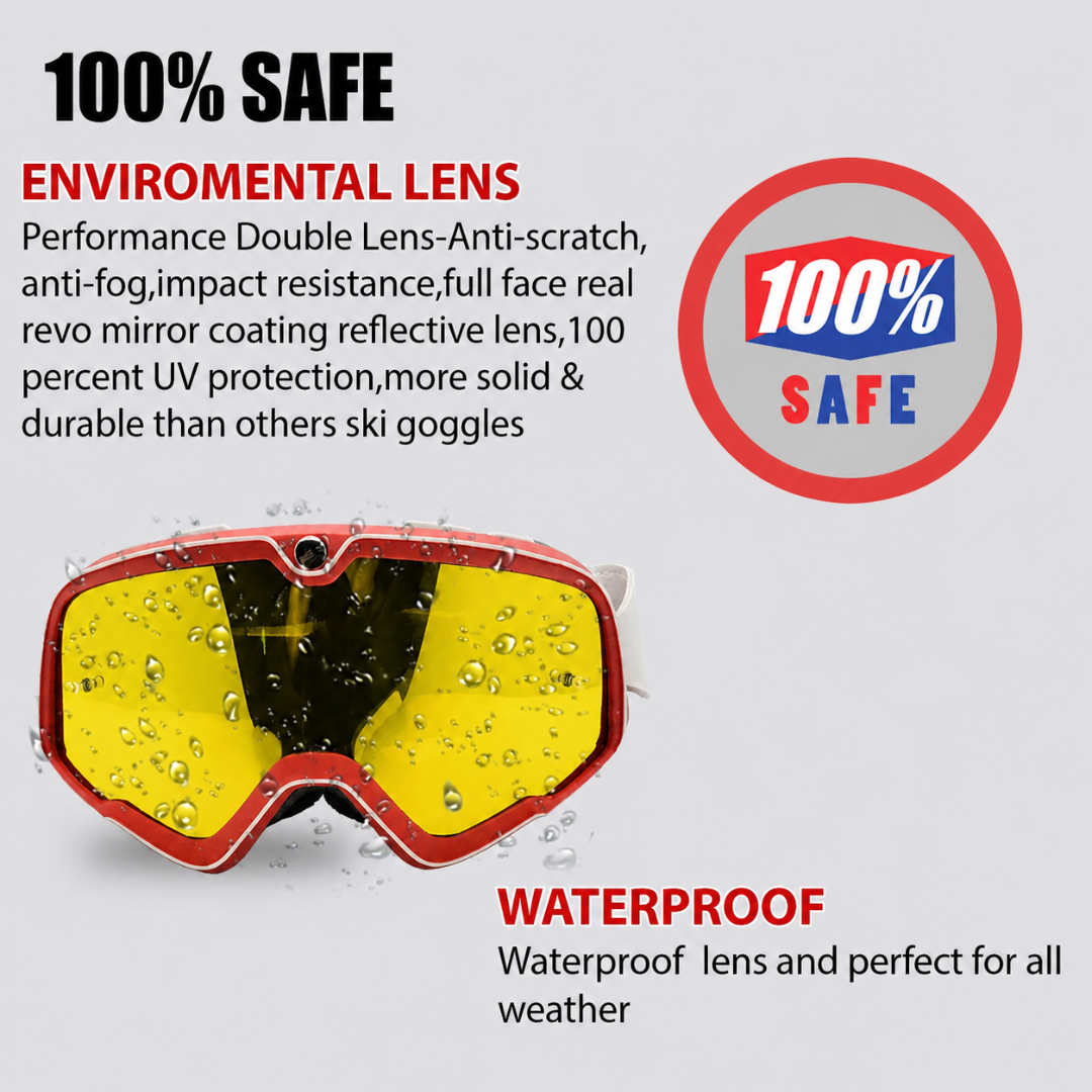 AUTOPOWERZ 100% BARSTOW® Goggle SUPERIOR VISION SYSTEM FOR RIDERS & MOTORSPORTS